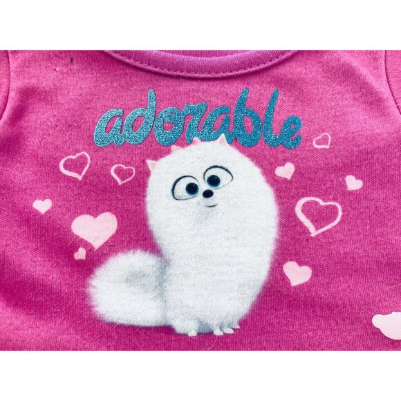 Build A Bear Plush Teddy Pink Soft Heart Nose Stuffed Animal Kitty White Scruffy - Picture 10 of 11